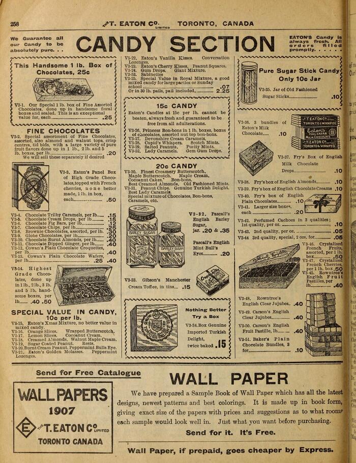 Eaton’s Fall &amp; Winter 1907 Catalogue 1