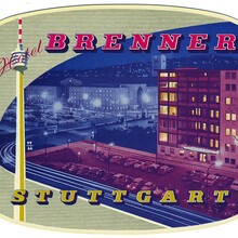 Hotel Brenner Stuttgart luggage label