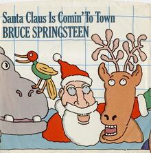 Bruce Springsteen – “Santa Claus Is Comin’ To Town” single cover