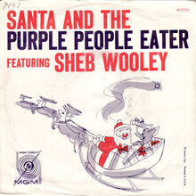 Sheb Wooley – “Santa And The Purple People Eater”<span class="nbsp">&nbsp;</span>/ “Star Of Love” single cover