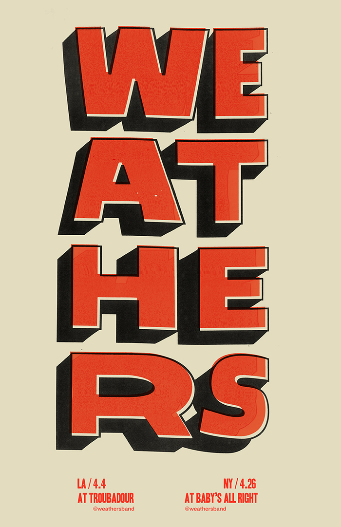 Weathers gig posters 2