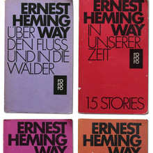 Ernest Hemingway book covers