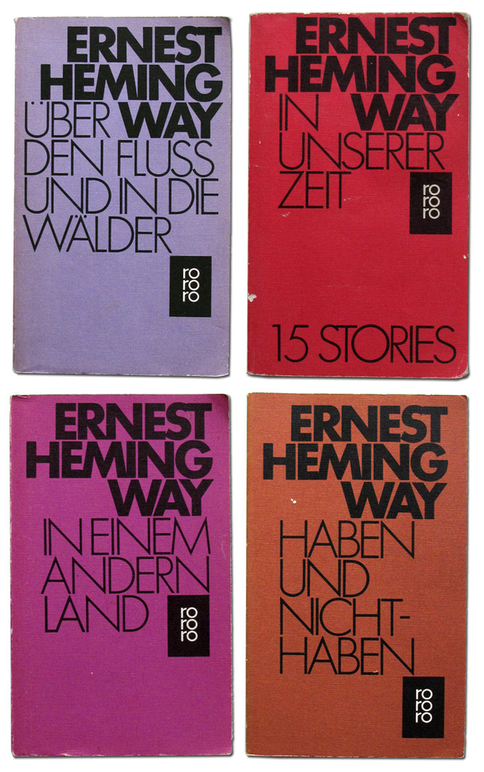 Ernest Hemingway book covers 5