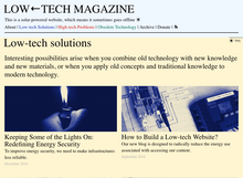 <cite>Low←tech Magazine </cite>website