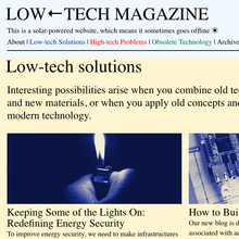 <cite>Low←tech Magazine </cite>website