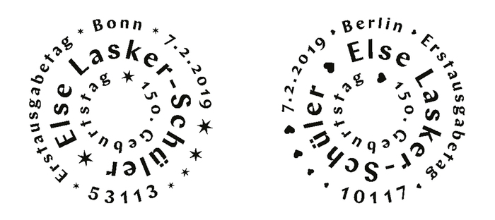 First Day of Issue postmarks for Bonn and Berlin.