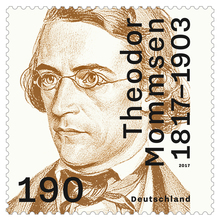 Theodor Mommsen stamp