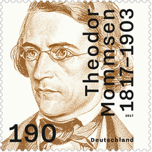 Theodor Mommsen stamp