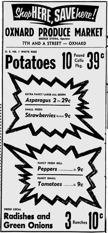 Grocery ads in <cite>Oxnard Press-Courier</cite>