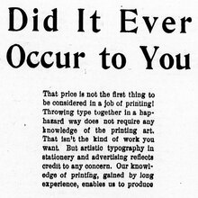 <cite>The Era-Leader:</cite> ad for advertising