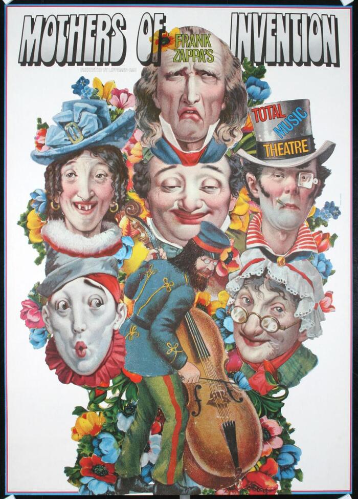Frank Zappa’s Mothers of Invention – Total Music Theatre German tour poster 1
