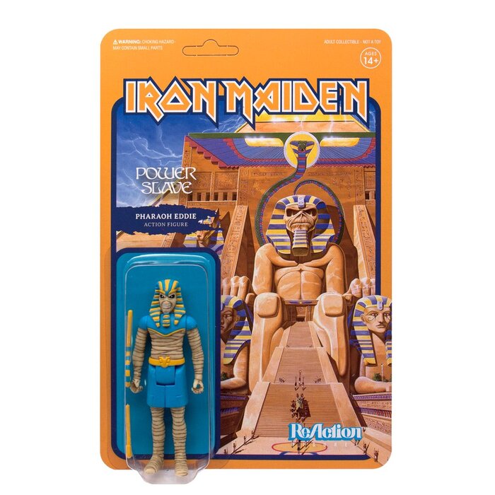 Action figure — not from 1984. “Powerslave” uses Edda broken down and staggered, but with same lettershapes as the original artwork.
