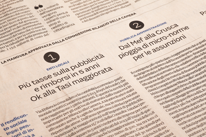 Some detail of the use of Sole Sans numerals