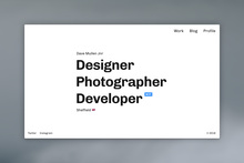 Dave Mullen Jnr portfolio website