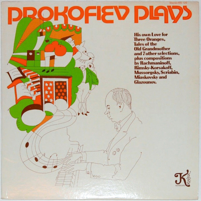 Prokofiev Plays album art (Klavier Records)