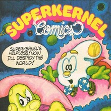 <cite>Superkernel Comics </cite>logo