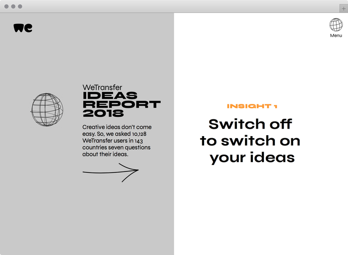 WeTransfer – Ideas Report 2018 2