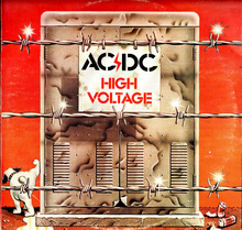 AC/DC – <cite>High Voltage </cite>album art