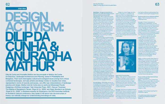 Inside Architectural Review Asia Pacific, Issue 126, August–September 2012 edition.