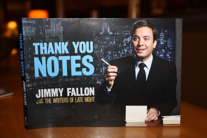 One of Fallon’s weekly gags on Late Night was called “Thank You Notes.” The sketch was a hit for the show and was made into a book. The first book spawned a sequel. Fallon has carried this over to The Tonight Show.