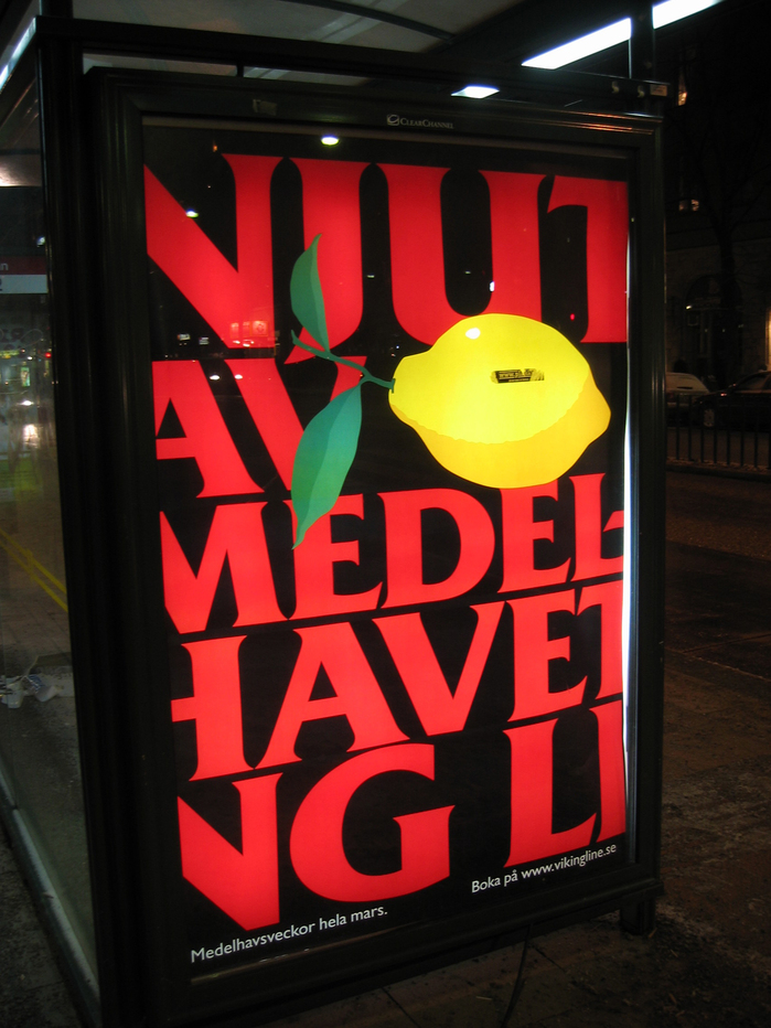 Viking Line bus stop ads 2