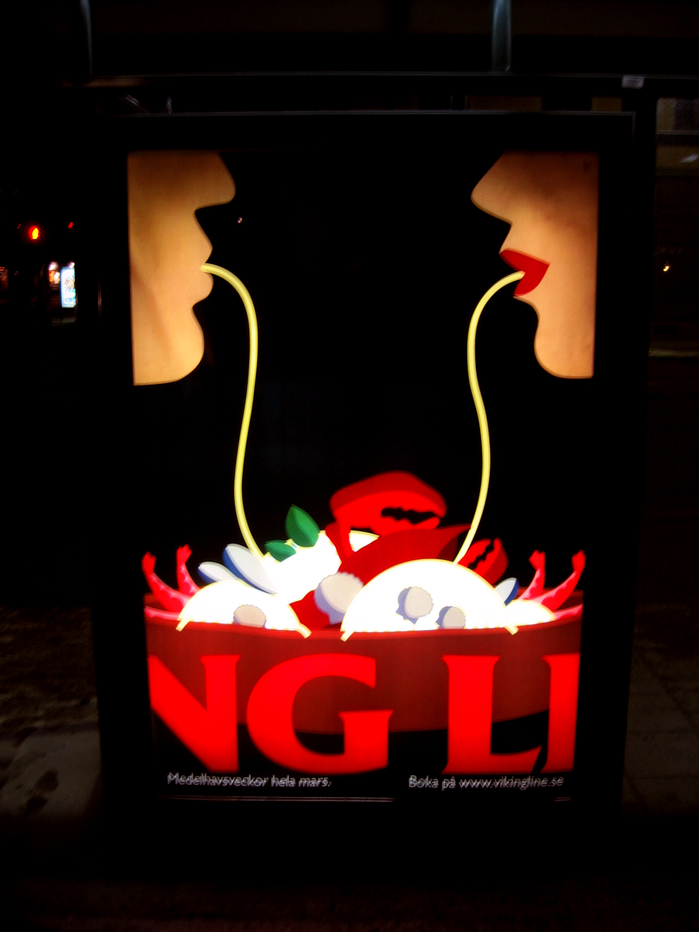 Viking Line bus stop ads 3