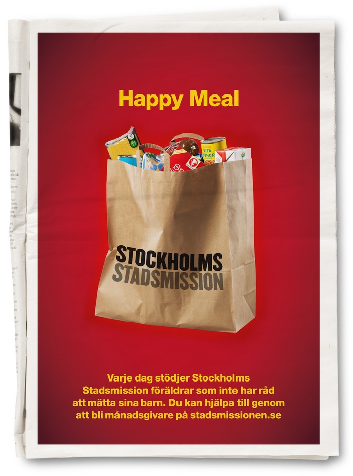 “Happy Meal” Campaign for Stockholms Stadsmission 1