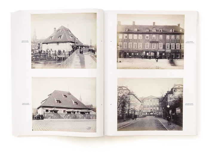 The photographs are reproduced from the five-volume album Das alte und neue Leipzig. The original captions and image sequence were retained.