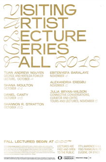 University of Oregon, Visiting Artist Lecture Series