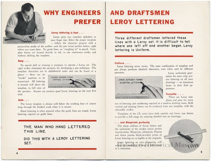 Leroy Lettering Sets Catalog (1939) 2