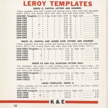 Leroy Lettering Sets Catalog (1939)