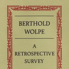<cite>Berthold Wolpe. A Retrospective Survey</cite>