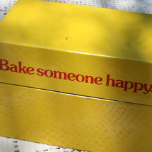 “Bake someone happy” recipe box