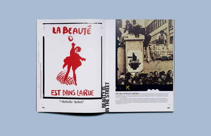 Using imagery is the secondary approach for Rebelle to communicate with its audience. For Rebelle’s first season (“Rebelle Collection” and “Ré•volution” Collection), it is applying paintings and visual elements from the Romanticism period to imply that rebellions have occurred throughout human history. Each period has its own type of rebellion.