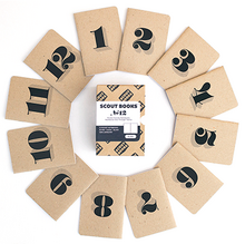Scout Books’ Numbered Notebooks