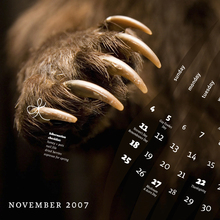 FontShop Calendar, Nov. 2007