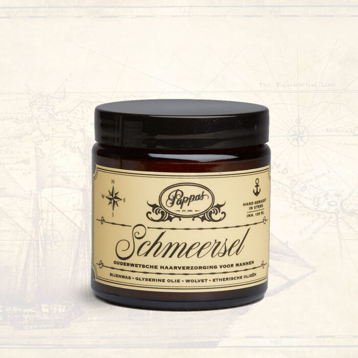 “Schmeersel – old-fashioned haircare for men”.
