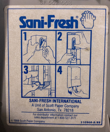 Sani-Fresh hand soap refill instruction