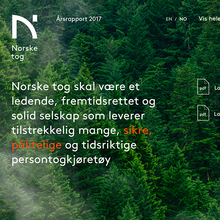 Norske tog website