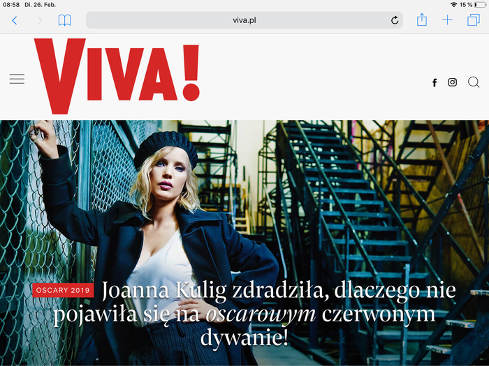 Viva! website 2