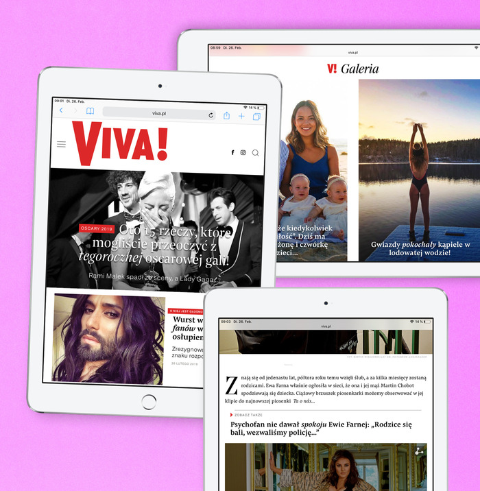 Viva! website 3