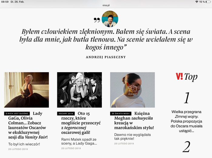 Viva! website 5