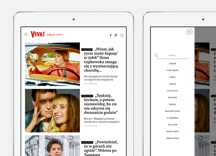 Viva! website 6