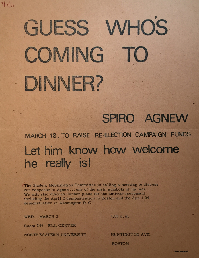 Student Mobilization Committee Boston (March 3, 1971), feat. Univers.