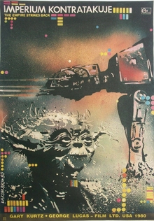 <cite>The Empire Strikes Back</cite> Polish Movie Poster