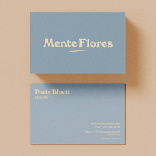 Mente Flores business cards