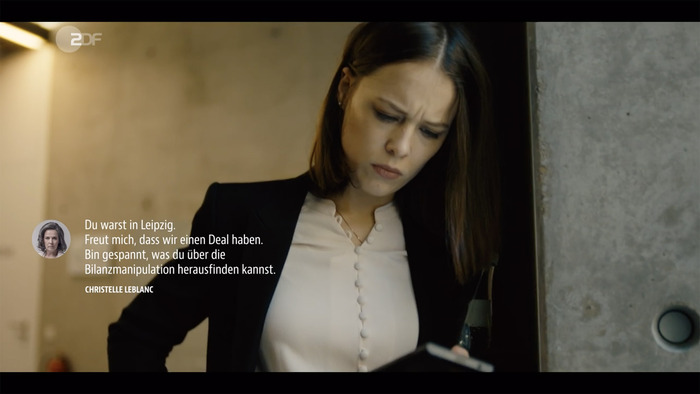 Text message in JAF Bernino Sans Condensed