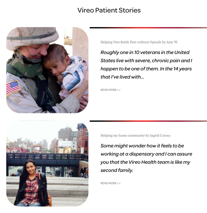 The patient testimonials on the website use Omnes Medium Italic. “A great font family is just like a great treasure drawer: you just keep finding new nuggets of awesomeness as you dig deeper.”&nbsp;– Jeffrey K. Johnson
