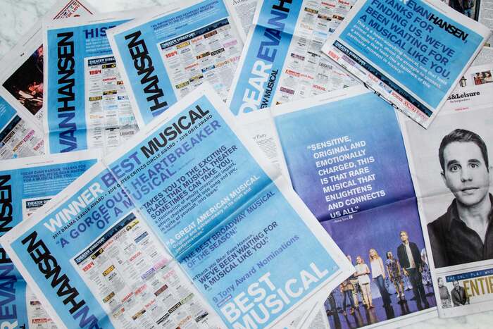 Various ads in the New York Times.