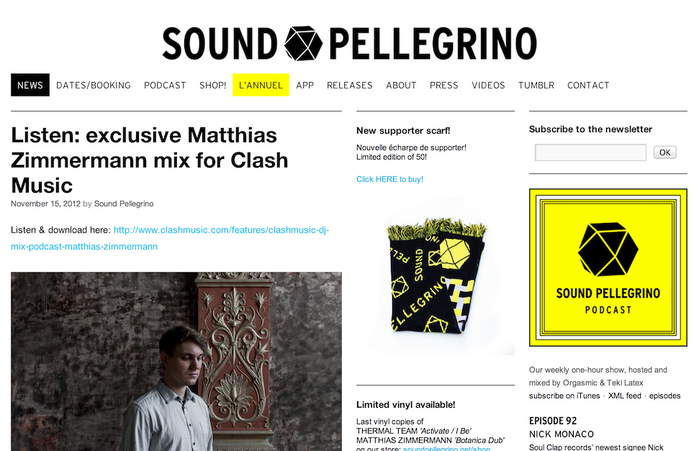 Sound Pellegrino identity and website 1